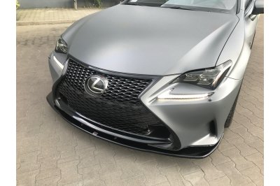 Накладка сплиттер на передний бампер на Lexus RC